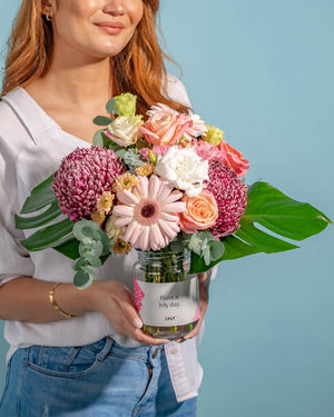 Disbud Bloom Flower Jar